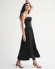Bra-Free Tie-Strap Maxi Dress-Black