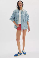 We The Free Lemon Denim Jacket-Sweet icing