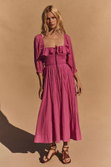 Oasis Midi Dress-Island Flower