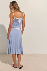 Opal Skirt Set-Blue