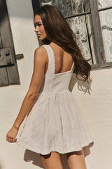 Can’t Help It Mini Dress-Champagne Sugar Combo