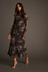 Vivienne Floral Chiffon Maxi Dress