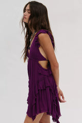 More Is More Mini Dress-New Age Purple