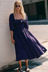 Oasis Midi Dress-Plummery