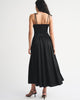 Bra-Free Tie-Strap Maxi Dress-Black