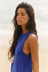 Full Of Sunshine Cotton-Linen Mini Dress-Baja Surfside
