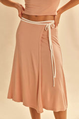 Opal Skirt Set-Peach Light Combo