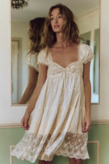 One of a Kind Romper-Angel Food
