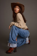 Shae Taupe Pullover Sweater