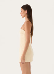 The Spotlight Mini Dress - Champagne