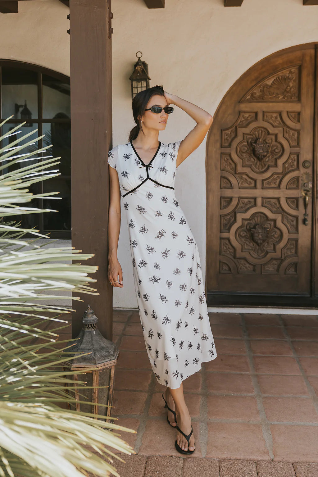 Neo Mesh Maxi Dress in Ivory