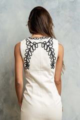 Jovie Embroidered Mini Dress