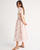 A&F Emerson Puff Sleeve Midi Dress-Pink Floral