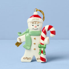 2026 Gingerbread with Candy Cane Ornament