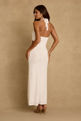 Luna Del Mar White Maxi Dress