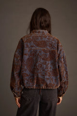 Gina Denim Paisley Embroidered Jacket