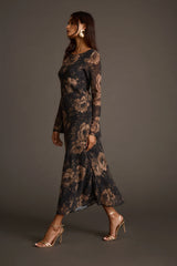 Vivienne Floral Chiffon Maxi Dress