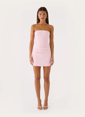 Eluna Strapless Mini Dress - Pink