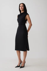 Gloom Midi Dress - Black