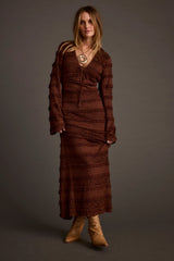 Melrose Espresso Maxi Dress