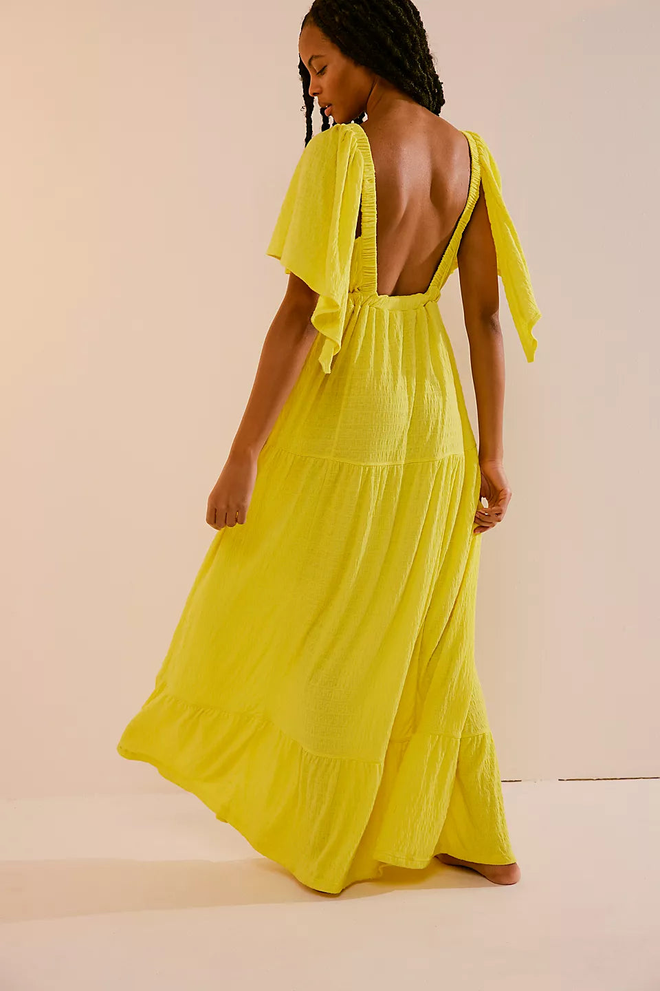 La La Maxi Dress-Golden Kiwi