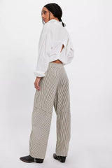 Something Good Pull-On Barrel Pants-Ivory