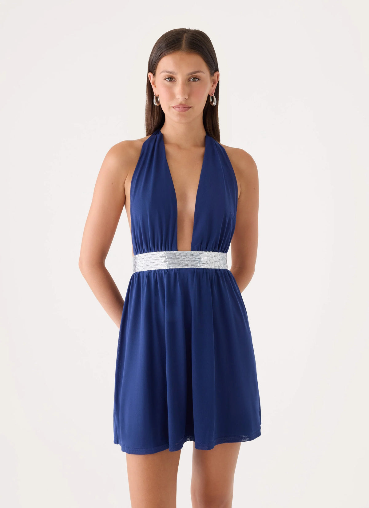 Alyvia Mini Dress - Rich Blue