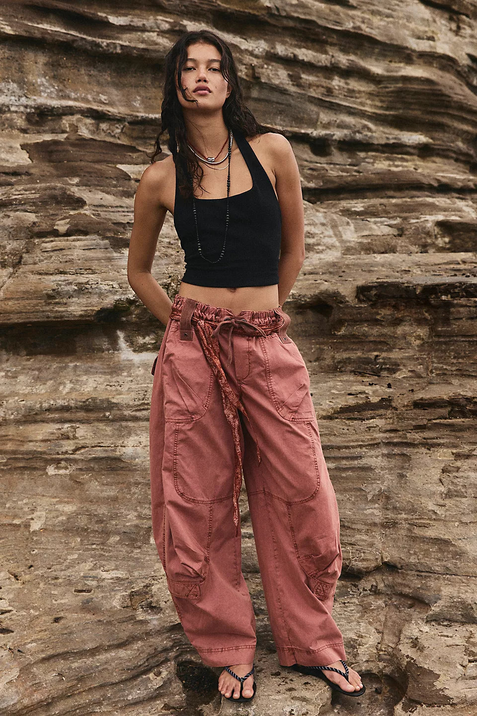 We The Free Onset Pull-On Cargo Pants-Paper Lantern