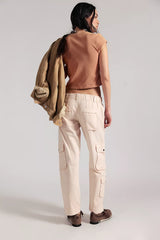 We The Free Tahiti Pull-On Cargo Pants-Pink Salt