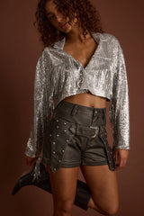 Star Crossed Sequin Fringe Jacket