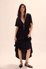 La La Maxi Dress-Black