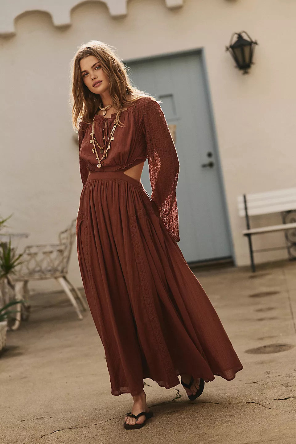 Lacie Maxi Dress-Honey Topaz