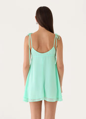 Ditzy Mini Dress - Mint