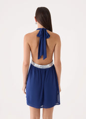 Alyvia Mini Dress - Rich Blue