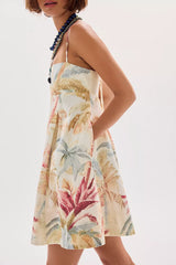 Sun Chaser Mini Dress-Palm Combo