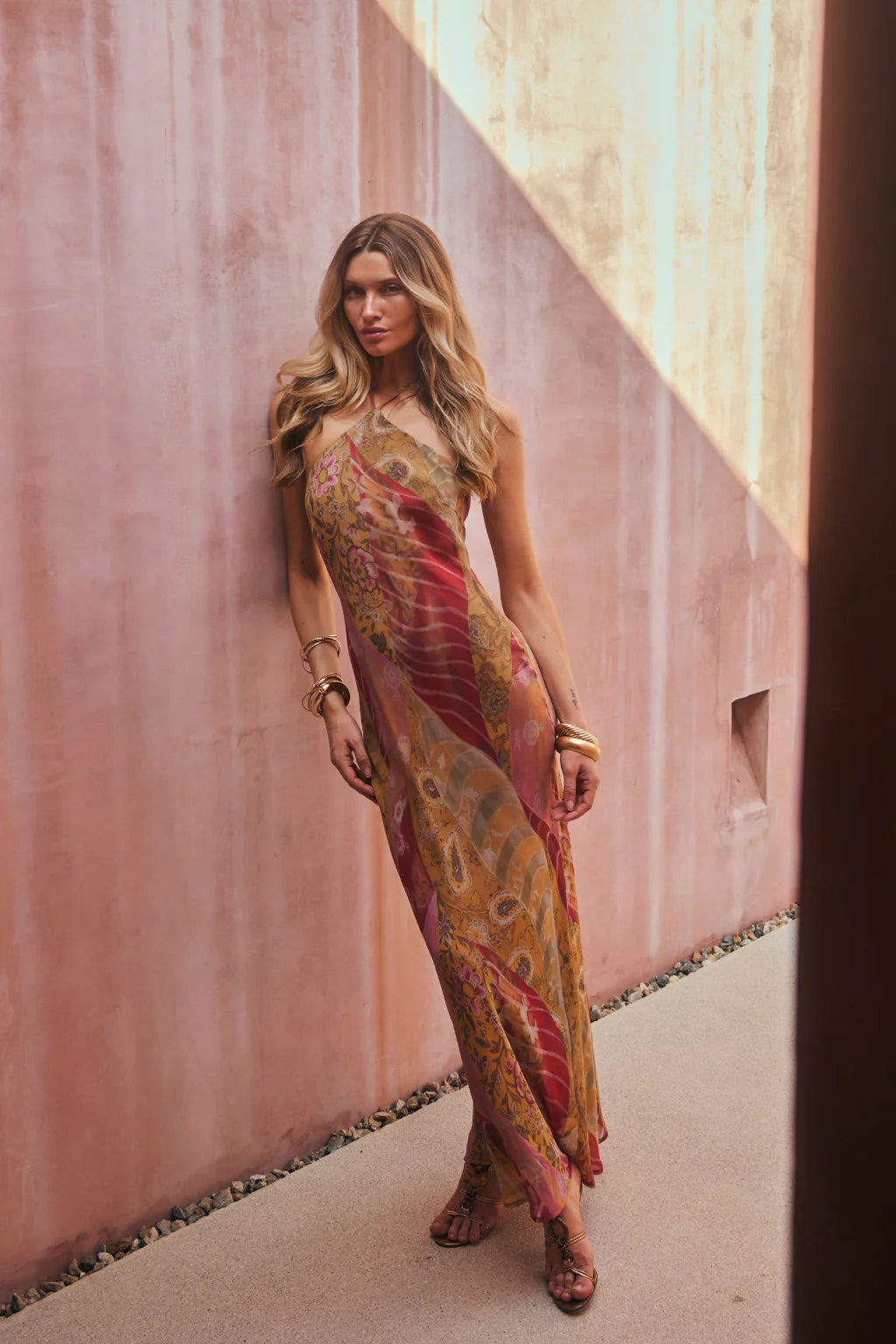 Isabella Patchwork Maxi Dress