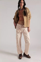 We The Free Tahiti Pull-On Cargo Pants-Pink Salt