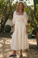 Oasis Midi Dress-Canvas