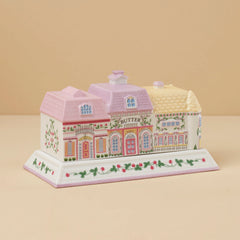 Lenox Spice Village Covered Butter Dish