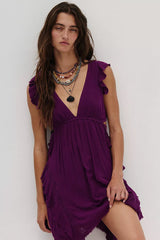 More Is More Mini Dress-New Age Purple