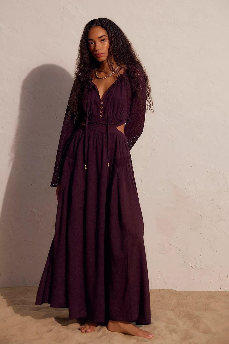 Lacie Maxi Dress-Fudge