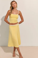 Opal Skirt Set-Yellow