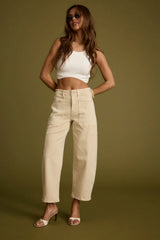 Malorie White Sleeveless Cropped Top